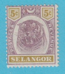 MALAYA - SELANGOR 30  MINT HINGED OG * NO FAULTS VERY FINE! - MZR