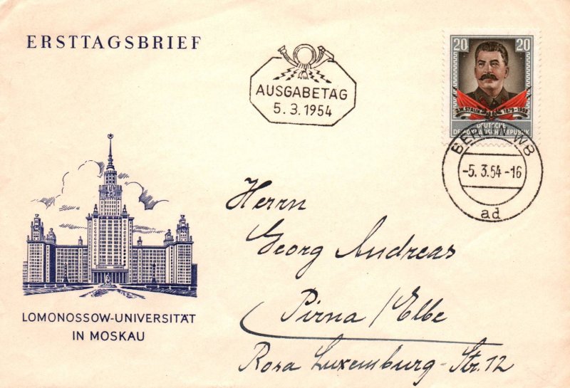 Germany DDR 207 Pen FDC
