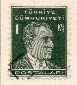 Turkey 1931-32 Early Issue Used 1k. 185250