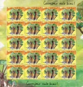 Croatia 2018 MNH Protect Forests Childrens Stamp 20v M/S Trees Nature Stamps