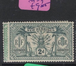 New Hebrides SG 18, 20 MOG (8fap)