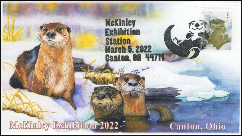 22-078, 2022, McKinley Exhibition, Event Cover, Pictorial Postmark, Canton OH, O