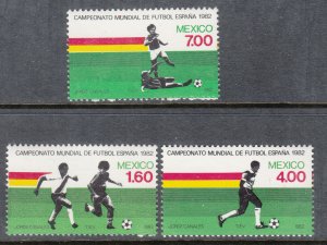 Mexico 1278-1280 Soccer MNH VF