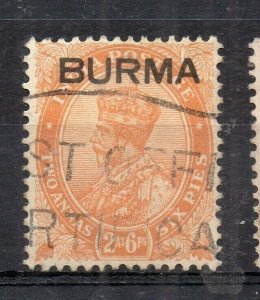 Burma 1937 Early Issue Fine Used 2a.6p. Optd NW-167062