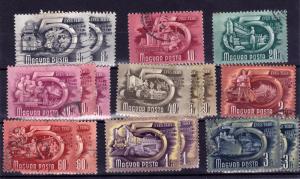 Hungary, collection from 1950 five year plan set