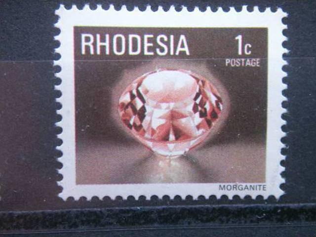 RHODESIA, 1978, MNH 1c, Scott 393, Definitive, Minerals