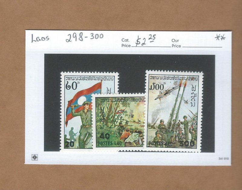 Laos  298-300  MNH