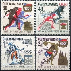 CZECHOSLOVAKIA 1971 - Scott# 1791-4 Olympics Set of 4 LH