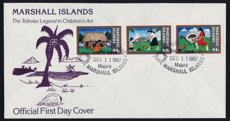 Marshall Islands 159a on FDC - Copra Industry