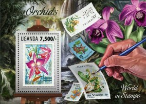 Orchids Stamp Flowers Postage Stamp Laelia Dayana S/S MNH #3152 / Bl.437