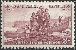 # 1063 MINT NEVER HINGED ( MNH ) LEWIS AND CLARK EXPEDITION    