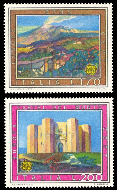 Italy 1977 Scott #1261-1262 Mint Never Hinged