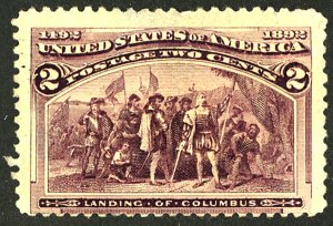 U.S. #231 MINT NG LH THINS