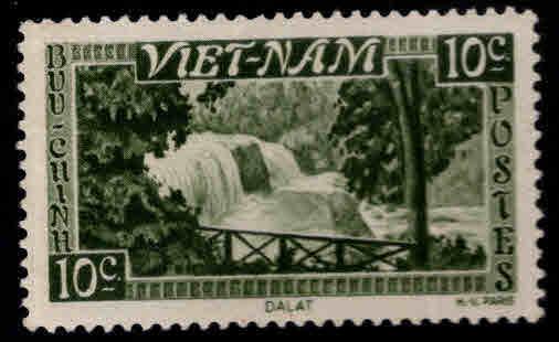 Vietnam Scott 1 Waterfall stamp MH* 1951