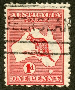 Australia Scott 2h UH - 1913 1p Roo (Die III) - SCV $2.25