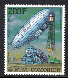 Comoro Islands 251 Train Zeppelin MNH VF