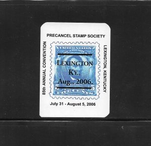 Precancel Stamp Society (PSS) Convention Seal/Label; 2006, Blue & Black, MNH