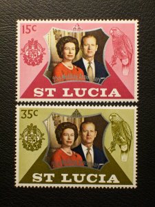 Saint Lucia Scott #328-329 mnh