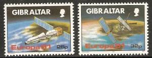 Gibraltar 1991 Scott 585-586 Europa MNH