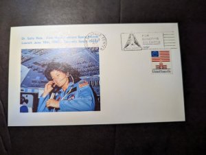 1983 USA Souvenir Cover Kennedy Space Center FL Dr Sally Ride First Space Woman