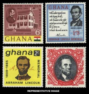 Ghana Scott 208-211 Mint never hinged.