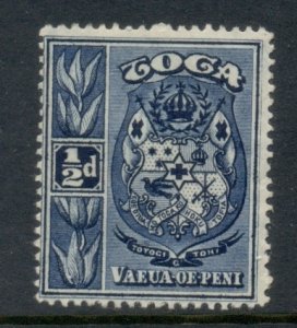 Tonga 1897-1934 Pictorial 0.5d (tone spots) MLH