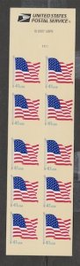 U.S. Scott Scott #4190a American Flag Stamps - Mint NH Booklet Pane