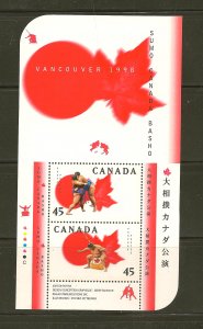 Canada 1724b Sumo Canada Basho Souvenir Sheet MNH