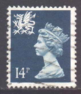 GB Regional Wales, 1971 Machin 14p used