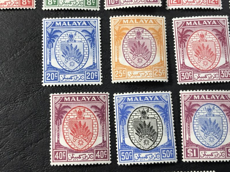 MALAYA/NEGRI SEMBLAN # 38-58-MINT NEVER/HINGED-----COMPLETE SET----1949-55