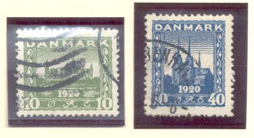 Denmark Sc 159-0 1921  North Schleswig stamp set used