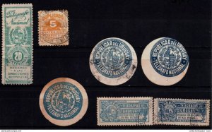 Rarity incomplete address Telegraph official seals Uruguay stamp + other BOB