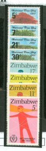 Zimbabwe #438-41/442-5 Mint (NH) Single (Complete Set)