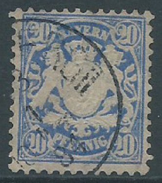 Bavaria, Sc #64a, 20pf Used