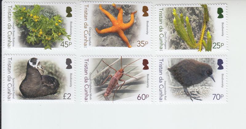 2016 Tristan da Cunha Biodiversity Pt II (6) (Scott 1089-1900, even) MNH