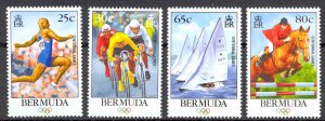 Bermuda Sc# 709-712 MNH 1996 Modern Olympic Games 100th