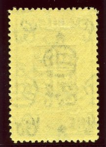 St Lucia 1938 KGVI 10s black/yellow MLH. SG 138. Sc 125.