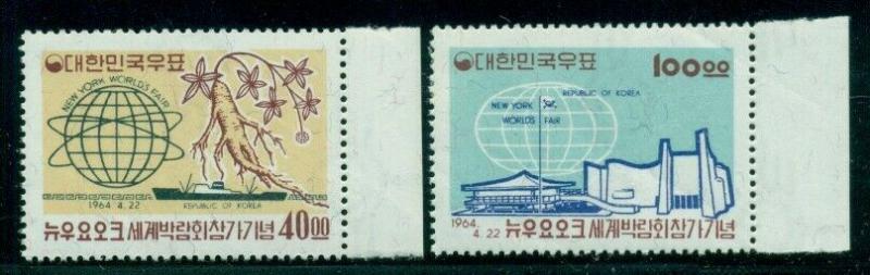 KOREA #432-3, New York World's Fair, og, LH, VF, Scott $50.00