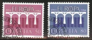 Switzerland Scott 747-748 MNH**  Europa 1984 precancel set