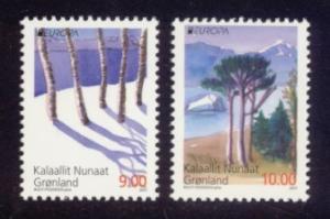Greenland Sc# 587-8 MNH Europa 2011 / Forests