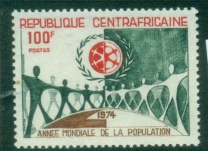 Central African Republic 1974 World Population Year MUH