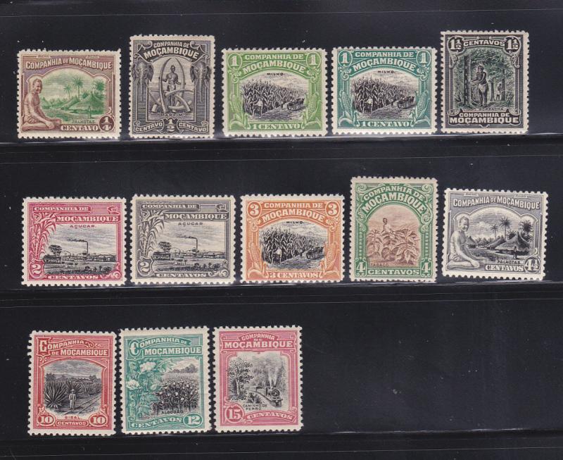 Mozambique Company 108, 110-114, 116-117, 119, 126, 129-130 MH Various