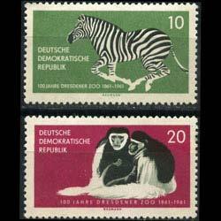 DDR 1961 - Scott# 552-3 Dresden Zoo Set of 2 NH