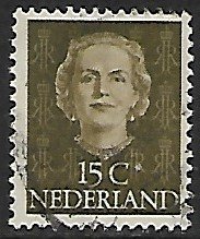 Netherlands # 310 - Queen Juliana 15ct. - used....(P4)