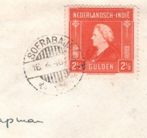 DUTCH EAST INDIES 2½g High Value Cover 1946 British Forces *AMACAB* Col MA1089