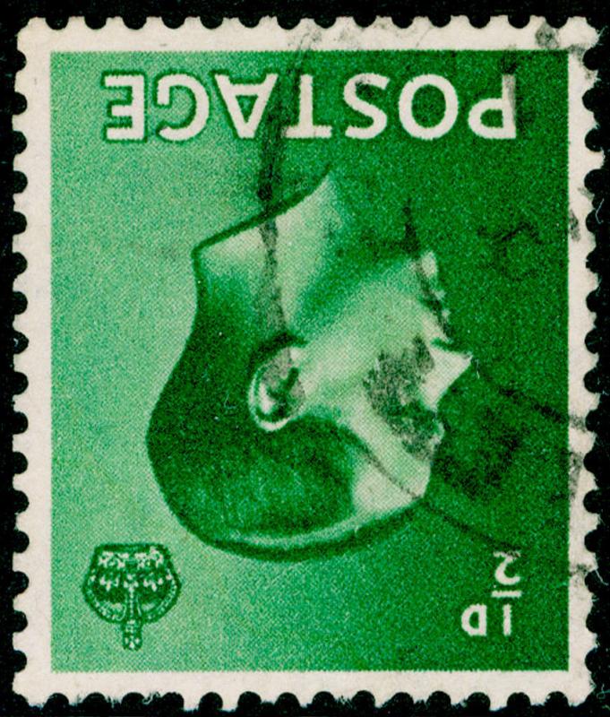 SG457Wi, ½d green, FINE USED, CDS. WMK INV 