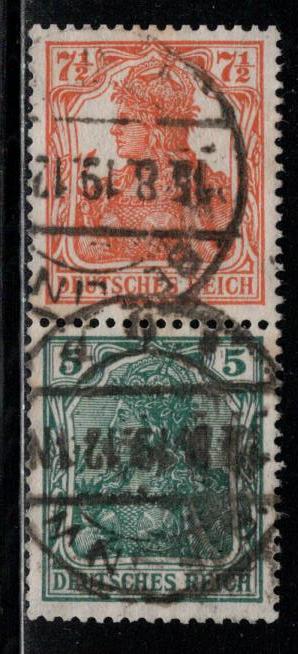 Germany Scott # 98, 82, used, se-tenant, Mi# S3ab