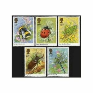 EDSROOM-6142 Great Britain 1098-1102 MNH Insects