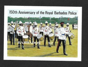 Barbados 674 VF MNH Souvenir Sheet Royal Police