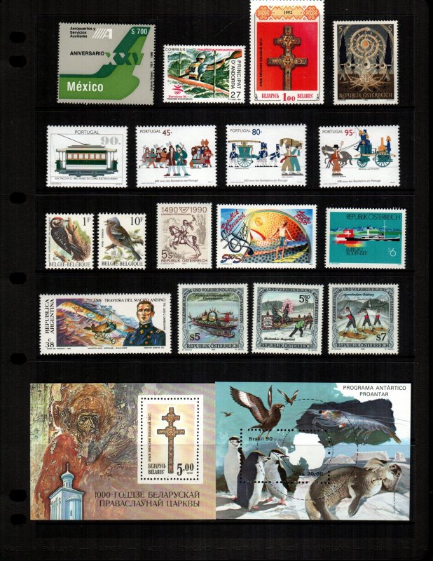 Worldwide  MNH  lot of 19